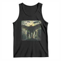 Mothman Aliens Tank Top Funny Cryptid Alien UFO - Wonder Print Shop