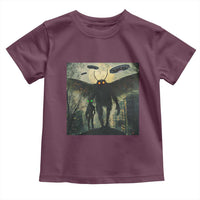 Mothman Aliens Toddler T Shirt Funny Cryptid Alien UFO - Wonder Print Shop