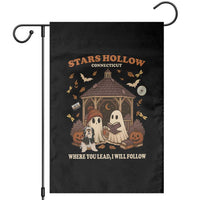 Halloween Stars Hollow Garden Flag Retro Book Lover Cute Ghost Fall Pumpkin - Wonder Print Shop