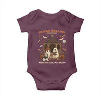 Halloween Stars Hollow Baby Onesie Retro Book Lover Cute Ghost Fall Pumpkin - Wonder Print Shop