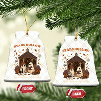 Halloween Stars Hollow Ceramic Ornament Retro Book Lover Cute Ghost Fall Pumpkin - Wonder Print Shop