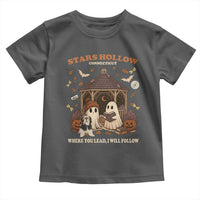 Halloween Stars Hollow Toddler T Shirt Retro Book Lover Cute Ghost Fall Pumpkin - Wonder Print Shop
