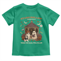 Halloween Stars Hollow Toddler T Shirt Retro Book Lover Cute Ghost Fall Pumpkin - Wonder Print Shop