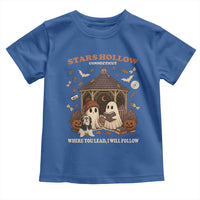 Halloween Stars Hollow Toddler T Shirt Retro Book Lover Cute Ghost Fall Pumpkin - Wonder Print Shop