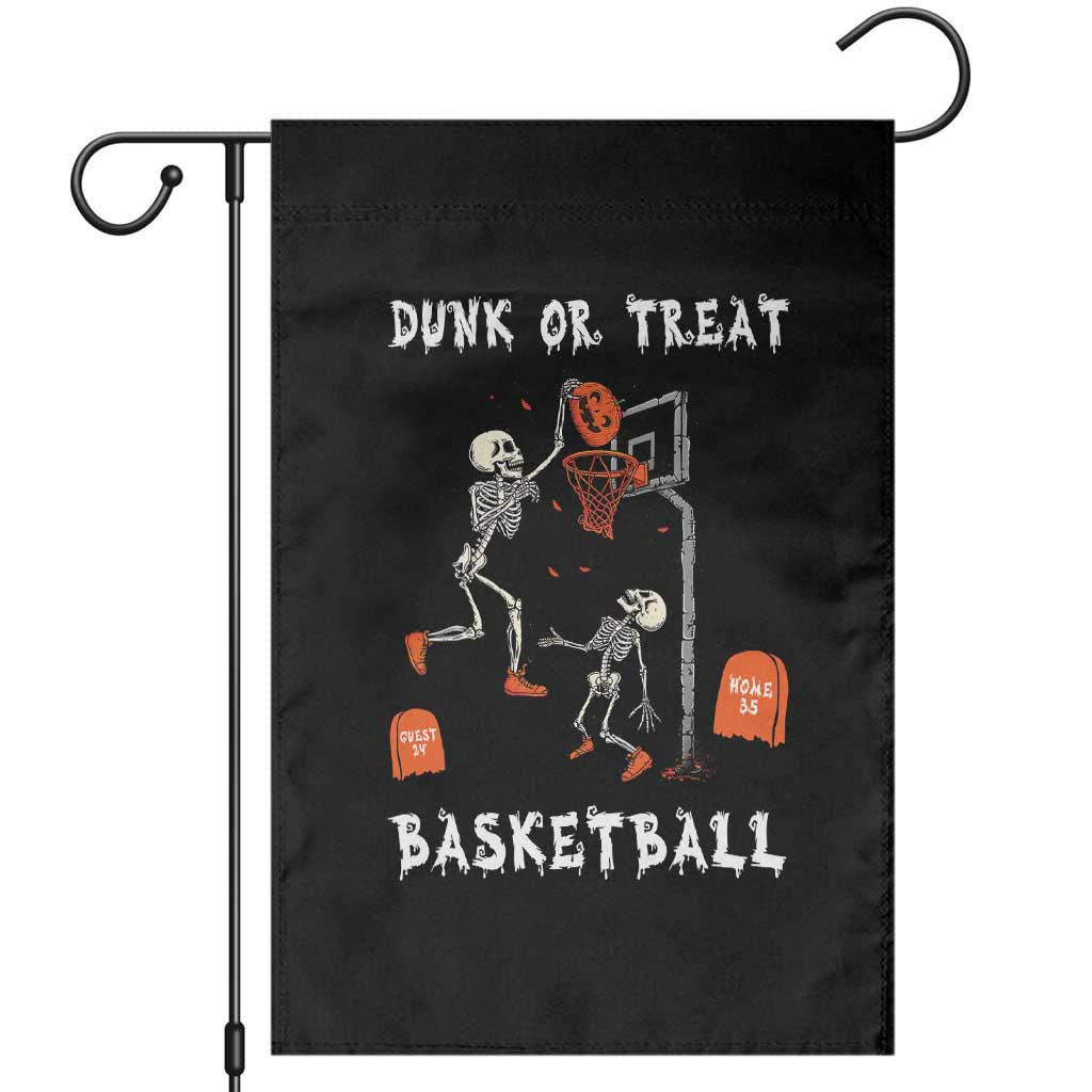 Halloween Skeleton Basketball Garden Flag Funny Basketballer Sports Player - Wonder Print Shop