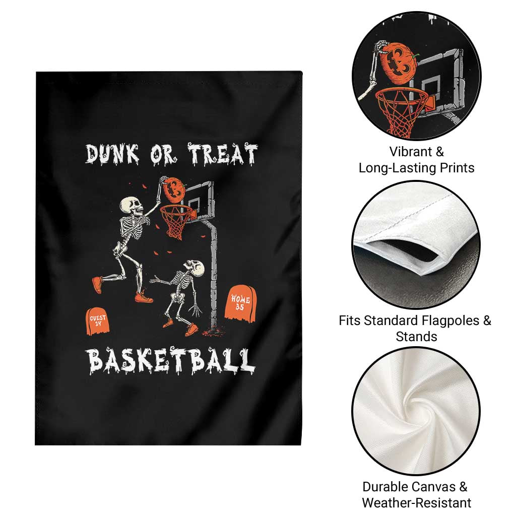 Halloween Skeleton Basketball Garden Flag Funny Basketballer Sports Player - Wonder Print Shop