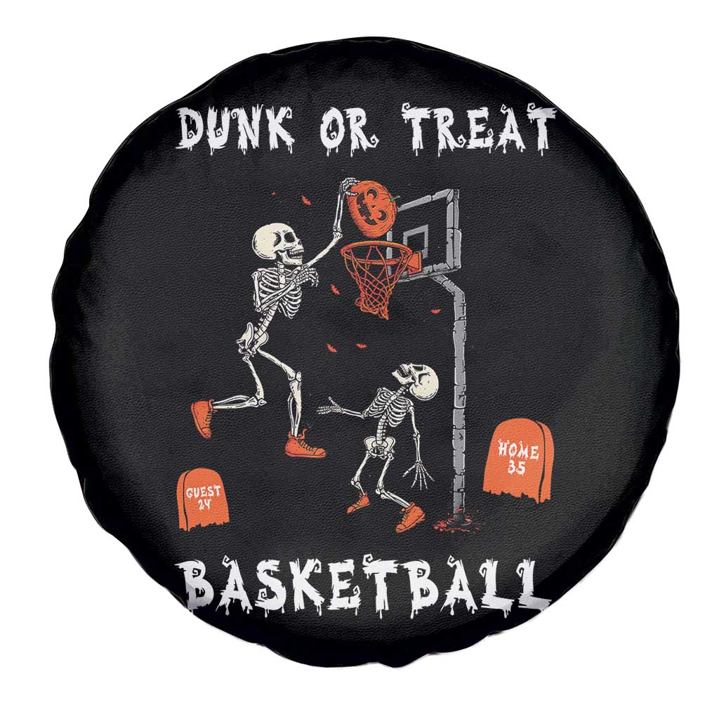 Halloween Skeleton Basketball Spare Tire Cover Funny Basketballer Sports Player - Wonder Print Shop