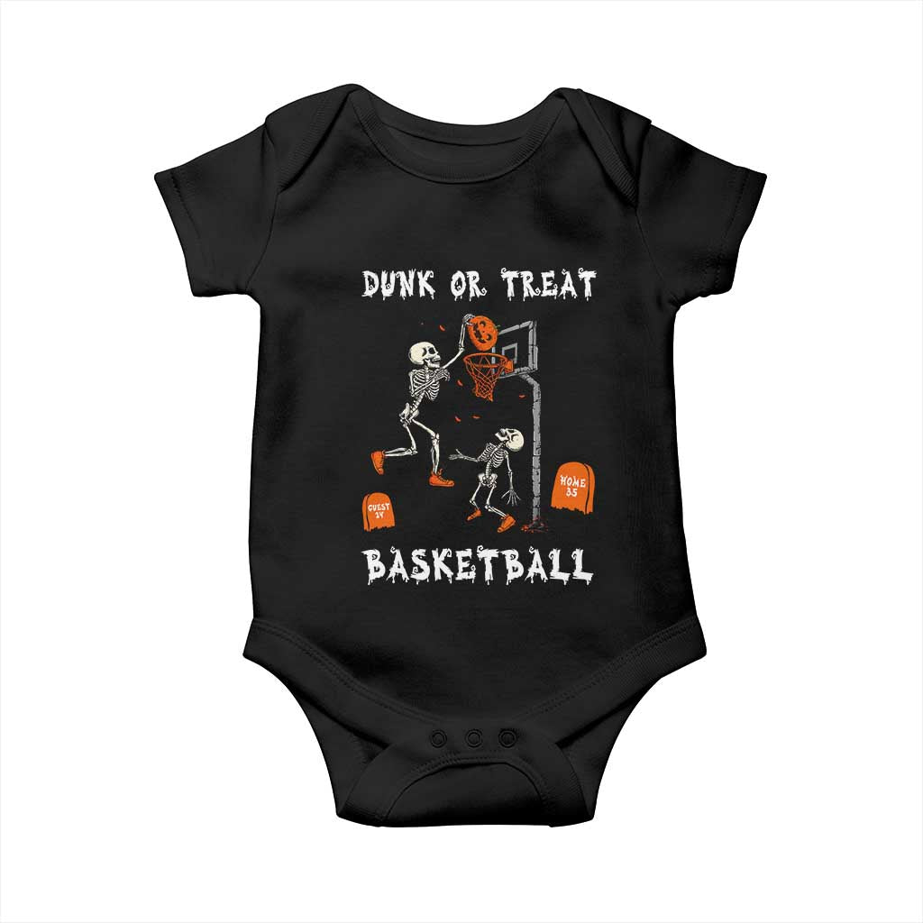 Halloween Skeleton Basketball Baby Onesie Funny Basketballer Sports Player - Wonder Print Shop