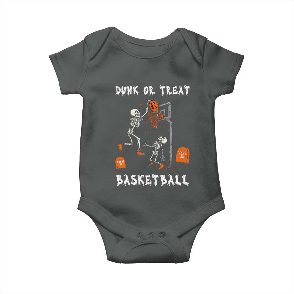 Halloween Skeleton Basketball Baby Onesie Funny Basketballer Sports Player - Wonder Print Shop