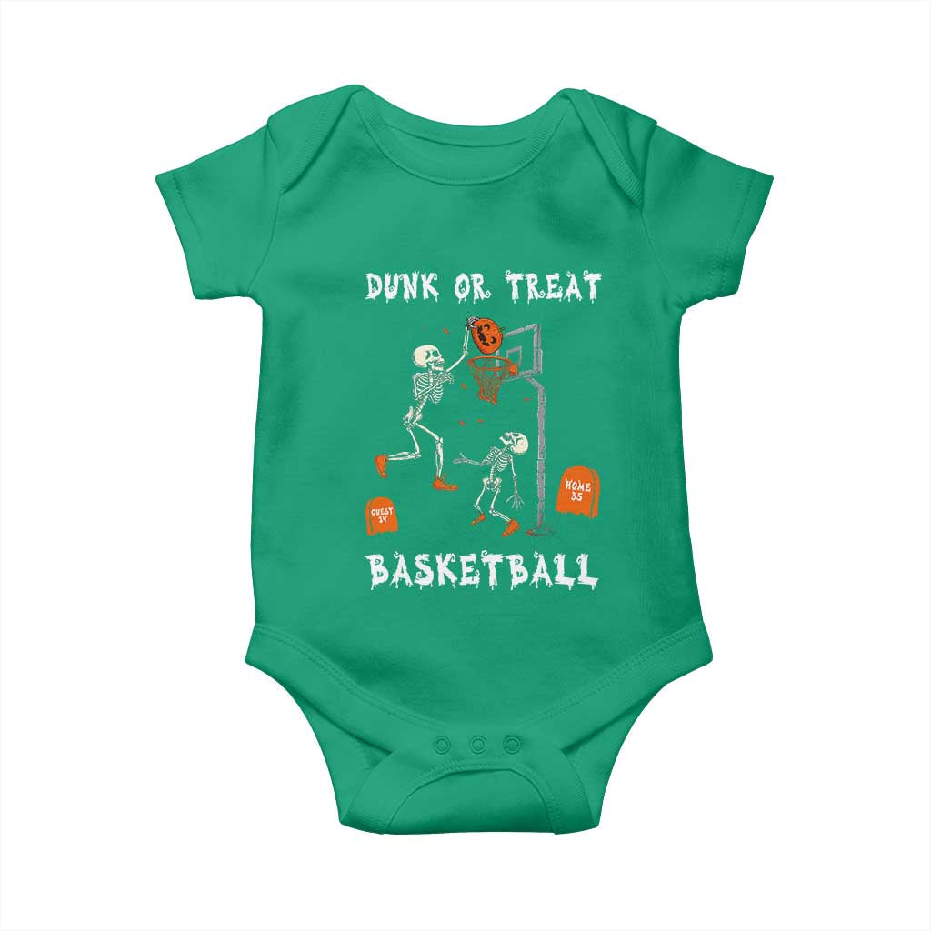 Halloween Skeleton Basketball Baby Onesie Funny Basketballer Sports Player - Wonder Print Shop
