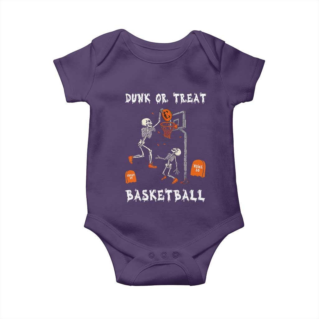 Halloween Skeleton Basketball Baby Onesie Funny Basketballer Sports Player - Wonder Print Shop
