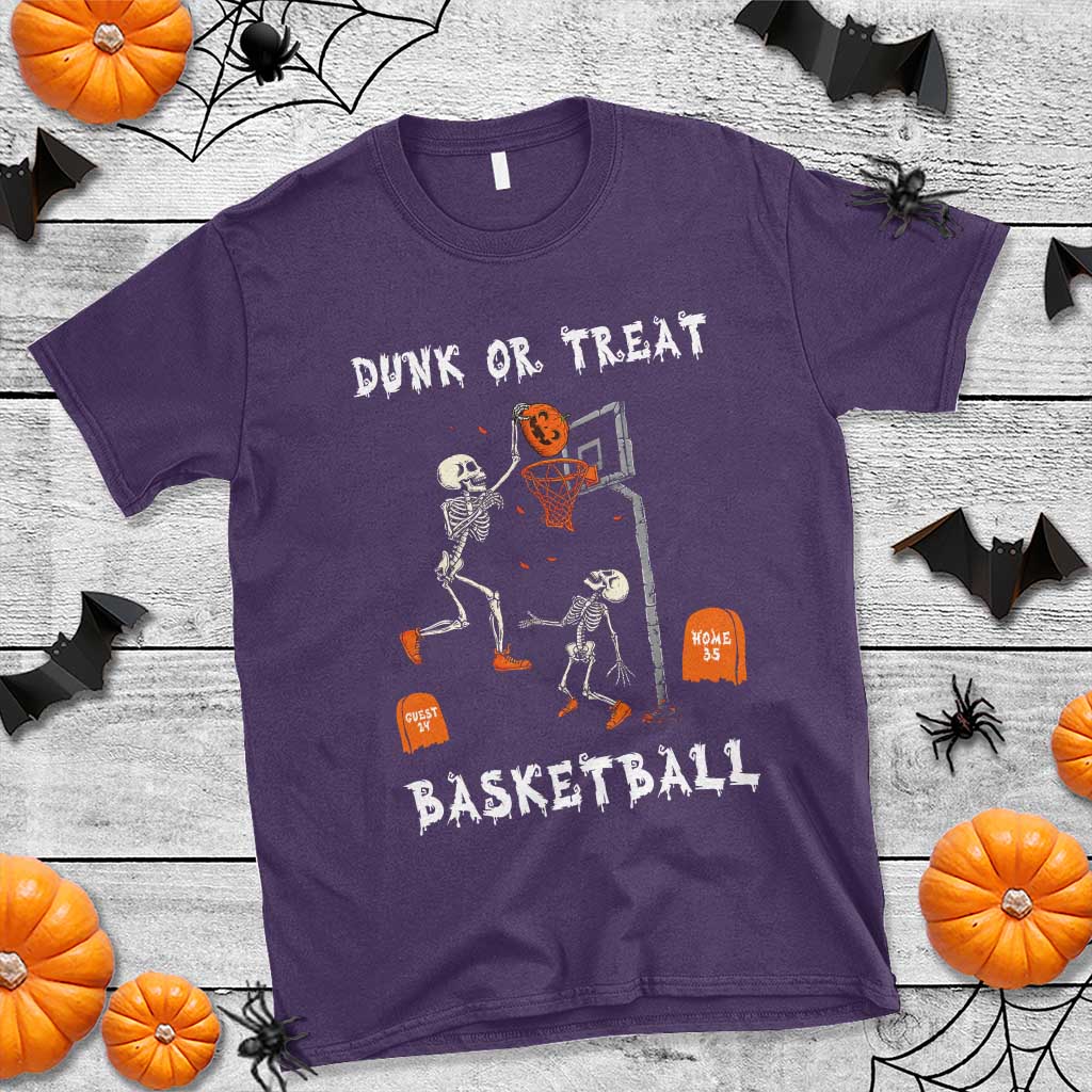 Halloween Skeleton Basketball T Shirt Funny Basketballer Sports Player - Wonder Print Shop