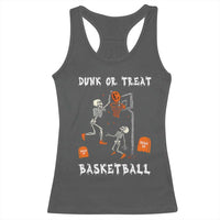 Halloween Skeleton Basketball Racerback Tank Top Funny Basketballer Sports Player - Wonder Print Shop