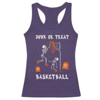 Halloween Skeleton Basketball Racerback Tank Top Funny Basketballer Sports Player - Wonder Print Shop