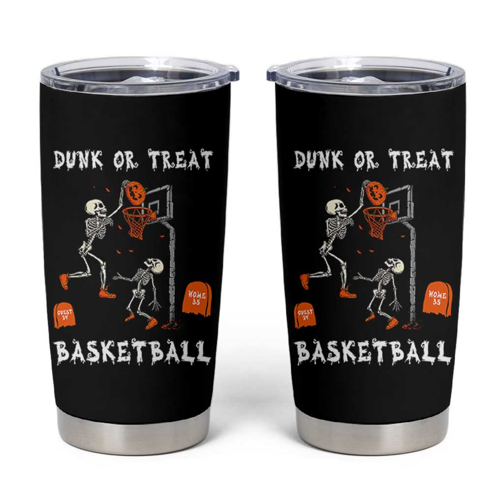 Halloween Skeleton Basketball Tumbler Cup Funny Basketballer Sports Player - Wonder Print Shop
