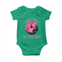Breast Cancer Halloween Baby Onesie In October We Wear Pink Witch - Wonder Print Shop