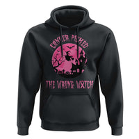 Breast Cancer Halloween Hoodie In October We Wear Pink Witch - Wonder Print Shop