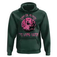 Breast Cancer Halloween Hoodie In October We Wear Pink Witch - Wonder Print Shop