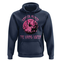 Breast Cancer Halloween Hoodie In October We Wear Pink Witch - Wonder Print Shop
