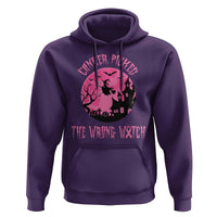 Breast Cancer Halloween Hoodie In October We Wear Pink Witch - Wonder Print Shop