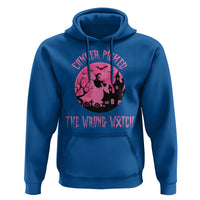 Breast Cancer Halloween Hoodie In October We Wear Pink Witch - Wonder Print Shop