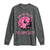 Breast Cancer Halloween Long Sleeve Shirt In October We Wear Pink Witch - Wonder Print Shop