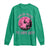 Breast Cancer Halloween Long Sleeve Shirt In October We Wear Pink Witch - Wonder Print Shop
