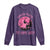 Breast Cancer Halloween Long Sleeve Shirt In October We Wear Pink Witch - Wonder Print Shop