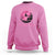 Breast Cancer Halloween Sweatshirt In October We Wear Pink Witch - Wonder Print Shop