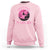 Breast Cancer Halloween Sweatshirt In October We Wear Pink Witch - Wonder Print Shop