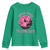 Breast Cancer Halloween Youth Sweatshirt In October We Wear Pink Witch - Wonder Print Shop