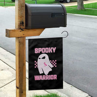 Breast Cancer Halloween Garden Flag Ghost Wear Pink Ribbon Spooky Warrior - Wonder Print Shop
