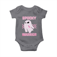 Breast Cancer Halloween Baby Onesie Ghost Wear Pink Ribbon Spooky Warrior - Wonder Print Shop