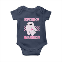 Breast Cancer Halloween Baby Onesie Ghost Wear Pink Ribbon Spooky Warrior - Wonder Print Shop