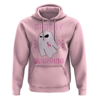 Breast Cancer Halloween Hoodie Ghost Wear Pink Ribbon Spooky Warrior - Wonder Print Shop