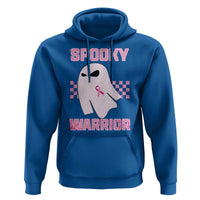 Breast Cancer Halloween Hoodie Ghost Wear Pink Ribbon Spooky Warrior - Wonder Print Shop