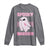 Breast Cancer Halloween Long Sleeve Shirt Ghost Wear Pink Ribbon Spooky Warrior - Wonder Print Shop