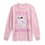 Breast Cancer Halloween Long Sleeve Shirt Ghost Wear Pink Ribbon Spooky Warrior - Wonder Print Shop