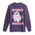 Breast Cancer Halloween Long Sleeve Shirt Ghost Wear Pink Ribbon Spooky Warrior - Wonder Print Shop