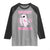 Breast Cancer Halloween Raglan Shirt Ghost Wear Pink Ribbon Spooky Warrior - Wonder Print Shop