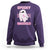 Breast Cancer Halloween Sweatshirt Ghost Wear Pink Ribbon Spooky Warrior - Wonder Print Shop