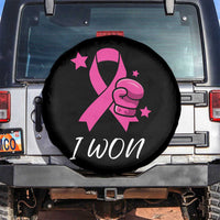 Pink Ribbon Spare Tire Cover I Won Breast Cancer Awareness - Wonder Print Shop