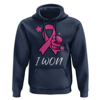 Pink Ribbon Hoodie I Won Breast Cancer Awareness - Wonder Print Shop