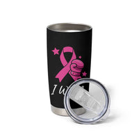 Pink Ribbon Tumbler Cup I Won Breast Cancer Awareness - Wonder Print Shop