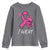 Pink Ribbon Youth Sweatshirt I Won Breast Cancer Awareness - Wonder Print Shop