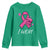 Pink Ribbon Youth Sweatshirt I Won Breast Cancer Awareness - Wonder Print Shop