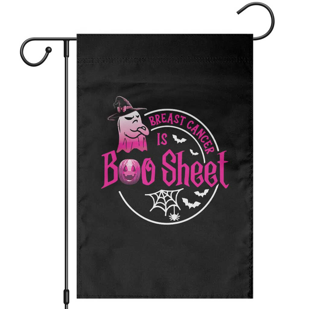 Breast Cancer Is Boo Sheet Garden Flag October Ghost Pink Ribbon - Wonder Print Shop