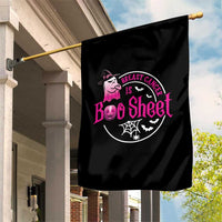 Breast Cancer Is Boo Sheet Garden Flag October Ghost Pink Ribbon - Wonder Print Shop