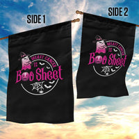 Breast Cancer Is Boo Sheet Garden Flag October Ghost Pink Ribbon - Wonder Print Shop