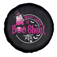 Breast Cancer Is Boo Sheet Spare Tire Cover October Ghost Pink Ribbon - Wonder Print Shop